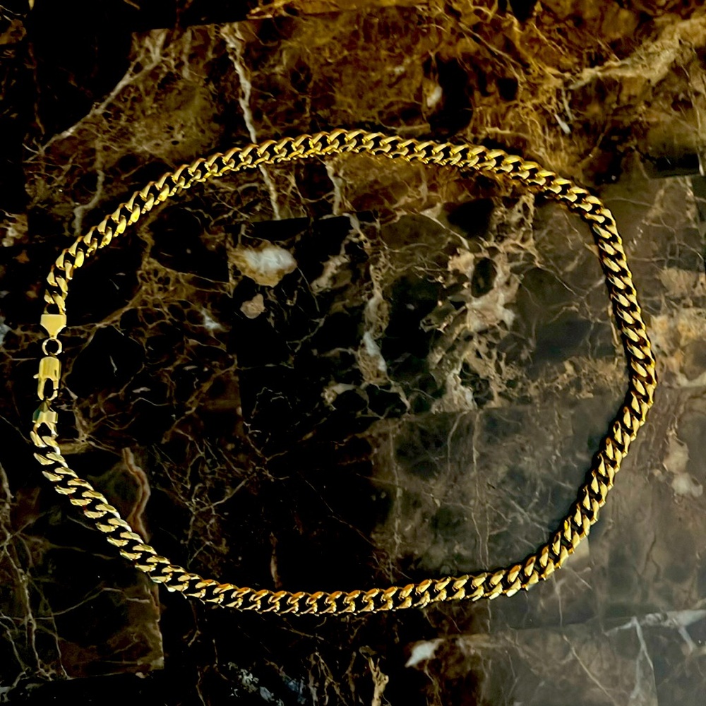 14 carat gold over silver chain 24 inches long